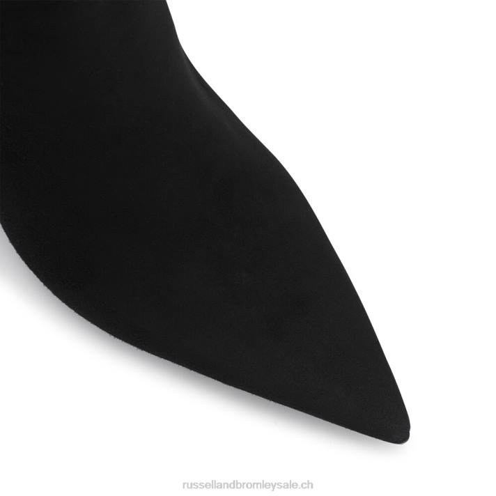 noir 8BN6301 femmes Russell And Bromley botte pointue à talon aiguille