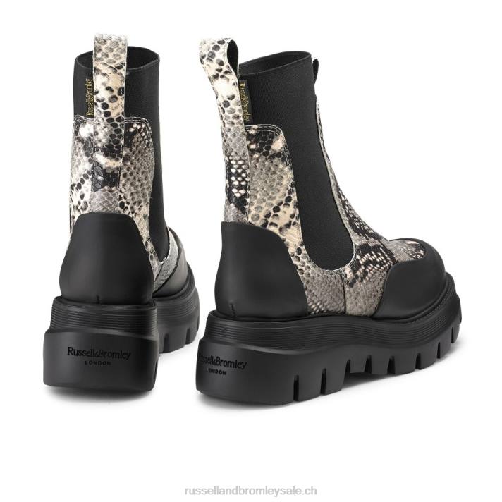 noir 8BN6302 femmes Russell And Bromley conquérir la botte chelsea