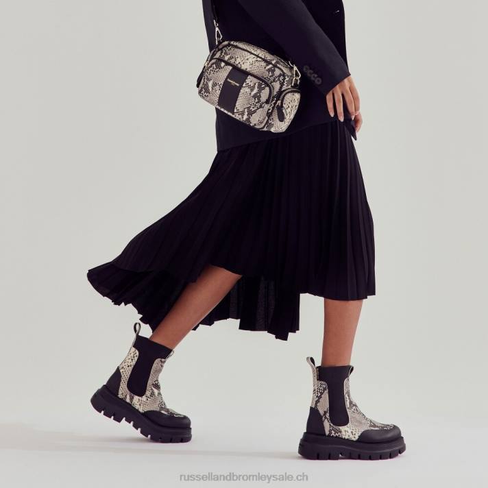 noir 8BN6302 femmes Russell And Bromley conquérir la botte chelsea