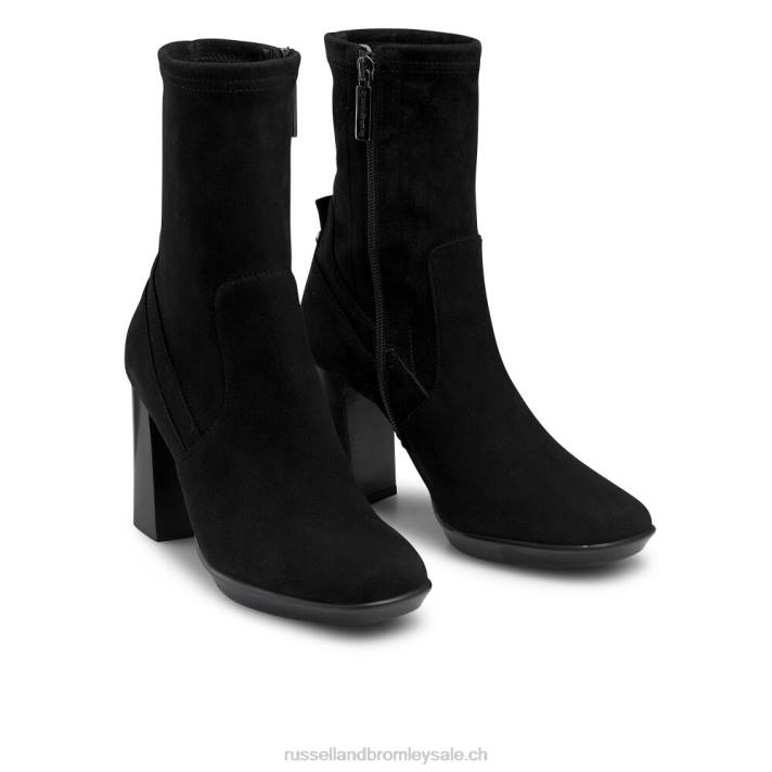 noir 8BN6306 femmes Russell And Bromley alto dryleks : botte à plateforme chaussette