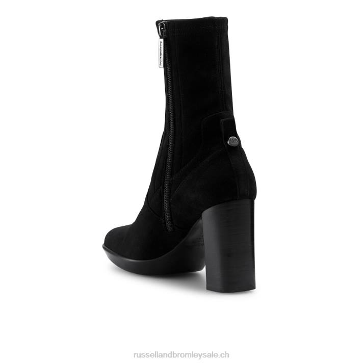 noir 8BN6306 femmes Russell And Bromley alto dryleks : botte à plateforme chaussette