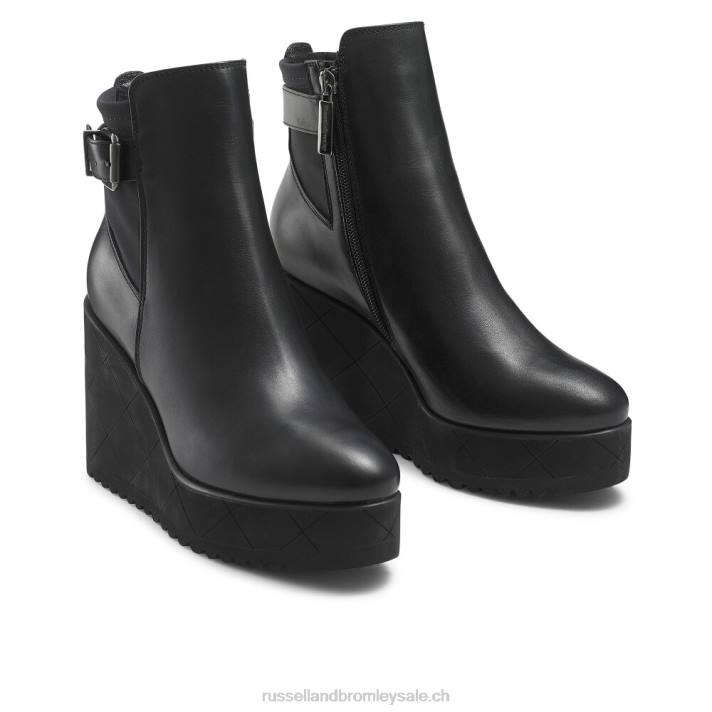 noir 8BN6328 femmes Russell And Bromley bottines compensées Royalty Dryleks