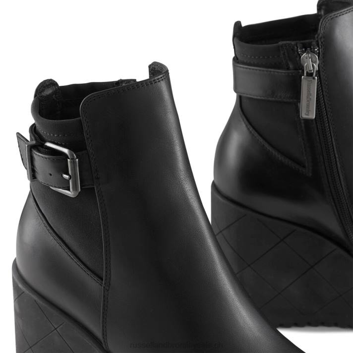 noir 8BN6328 femmes Russell And Bromley bottines compensées Royalty Dryleks