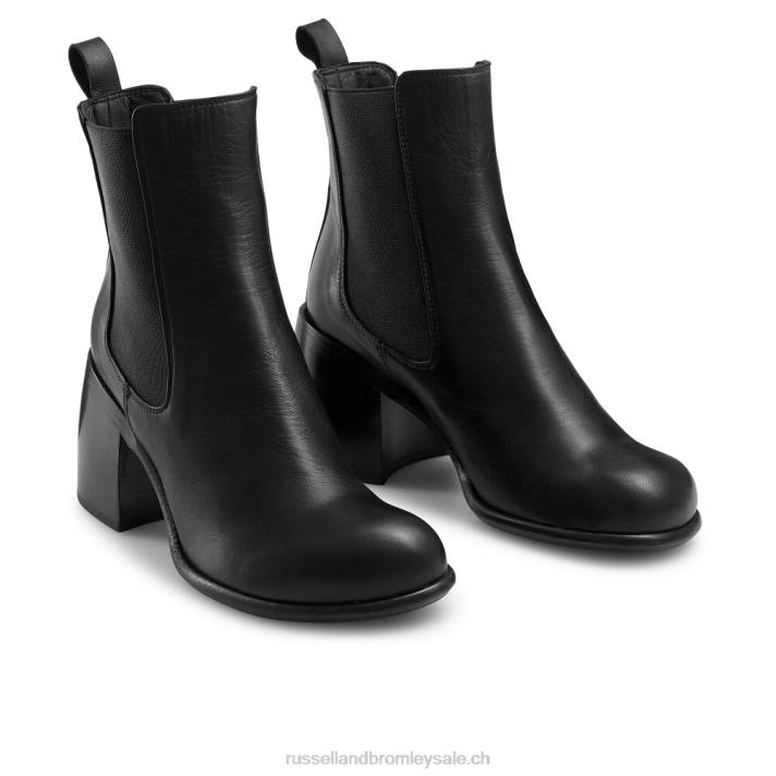 noir 8BN6333 femmes Russell And Bromley botte chelsea à bout ouvert hackney