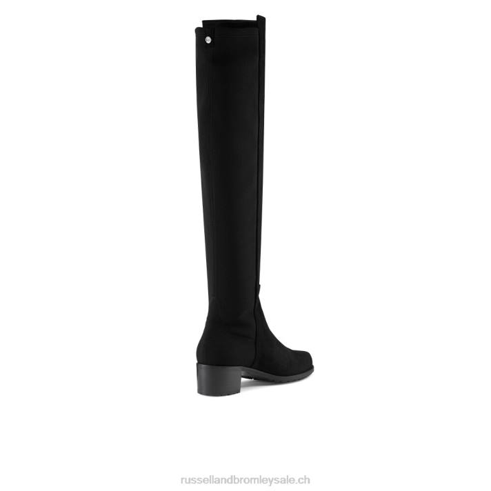 noir 8BN6340 femmes Russell And Bromley botte mi-pleine au genou