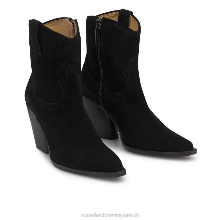 noir 8BN6342 femmes Russell And Bromley botte western à talon cash