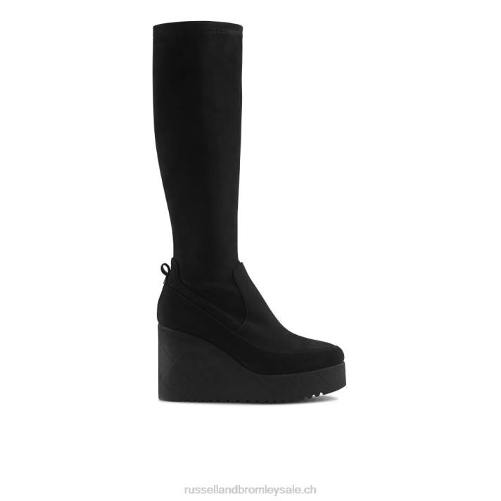 noir 8BN6347 femmes Russell And Bromley everest hi dryleks : botte longue en daim