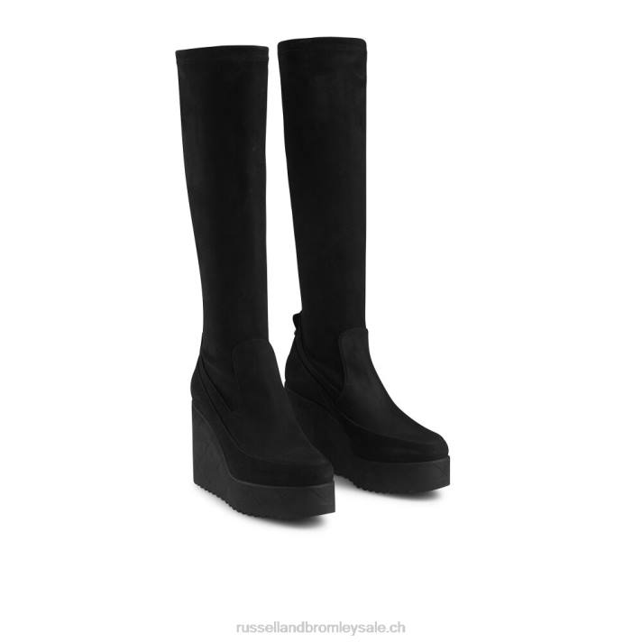 noir 8BN6347 femmes Russell And Bromley everest hi dryleks : botte longue en daim