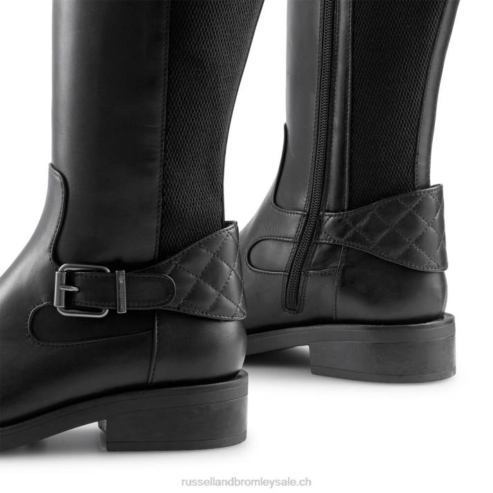 noir 8BN6349 femmes Russell And Bromley bottes d\'équitation stormfront dryleks
