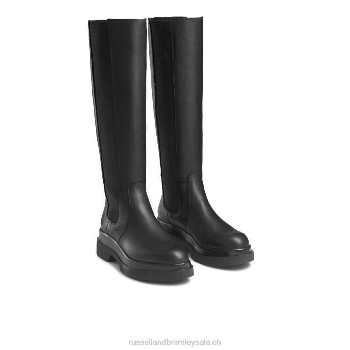noir 8BN6358 femmes Russell And Bromley everglade genou haute chelsea