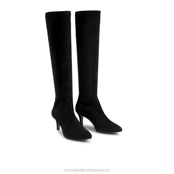 noir 8BN6366 femmes Russell And Bromley hotlegs botte haute chaussette