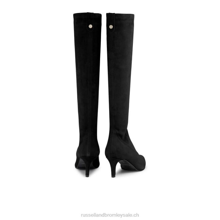 noir 8BN6366 femmes Russell And Bromley hotlegs botte haute chaussette