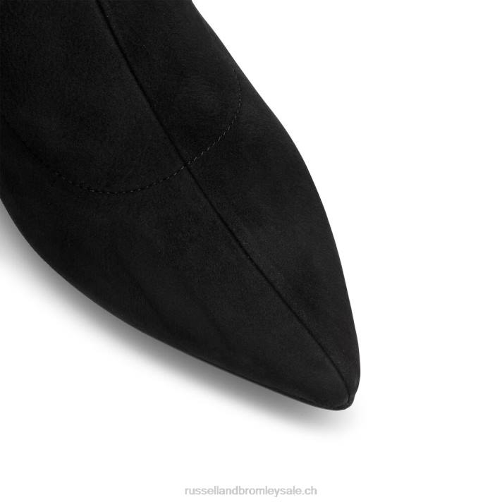 noir 8BN6366 femmes Russell And Bromley hotlegs botte haute chaussette
