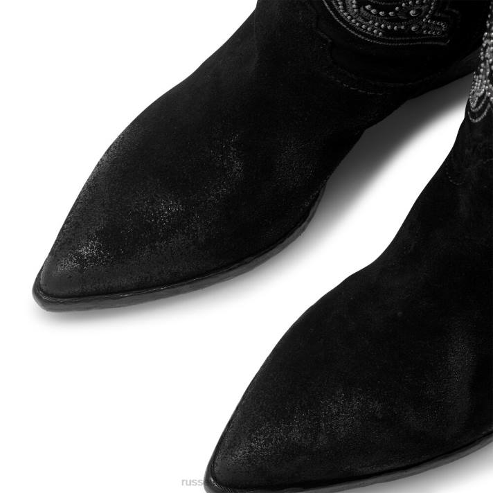 noir 8BN6370 femmes Russell And Bromley far west western brodé
