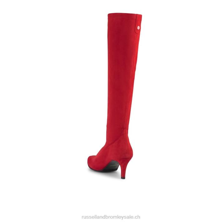 rouge 8BN6369 femmes Russell And Bromley hotlegs botte haute chaussette
