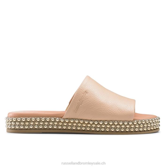 beige 8BN6390 femmes Russell And Bromley mule plate-forme tirelire