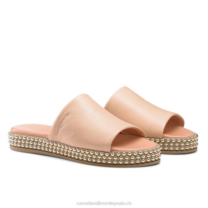beige 8BN6390 femmes Russell And Bromley mule plate-forme tirelire