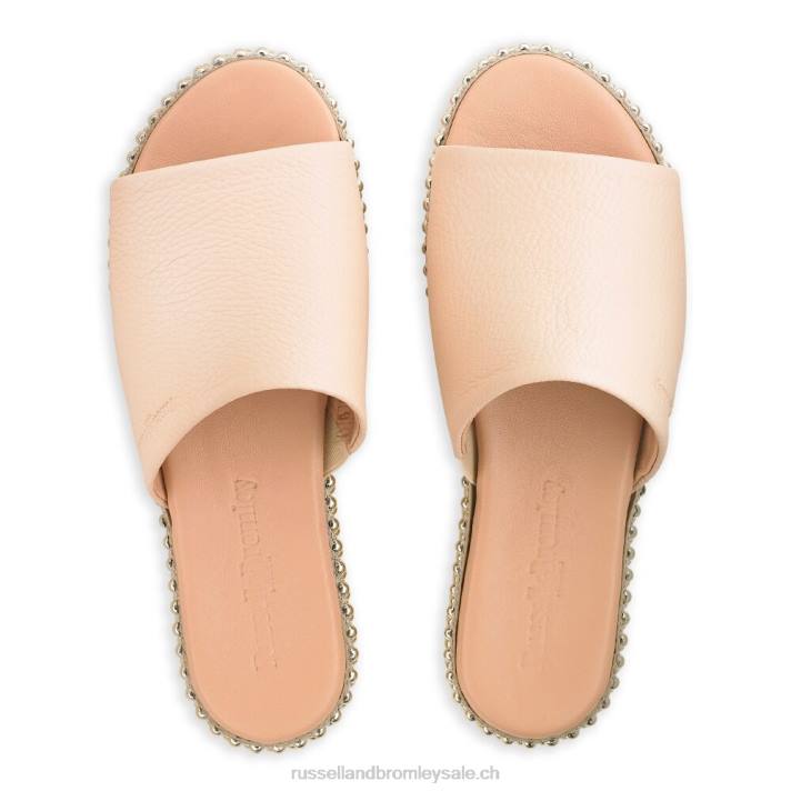 beige 8BN6390 femmes Russell And Bromley mule plate-forme tirelire