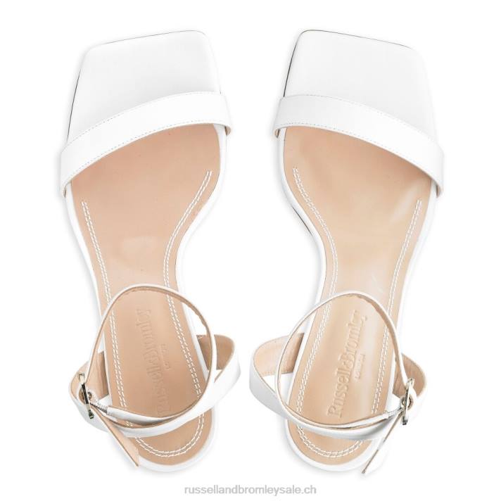 blanc 8BN6139 femmes Russell And Bromley sandale en deux parties negroni