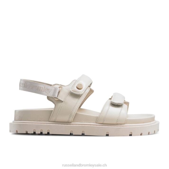 blanc 8BN6373 femmes Russell And Bromley sandale à semelle crantée trax