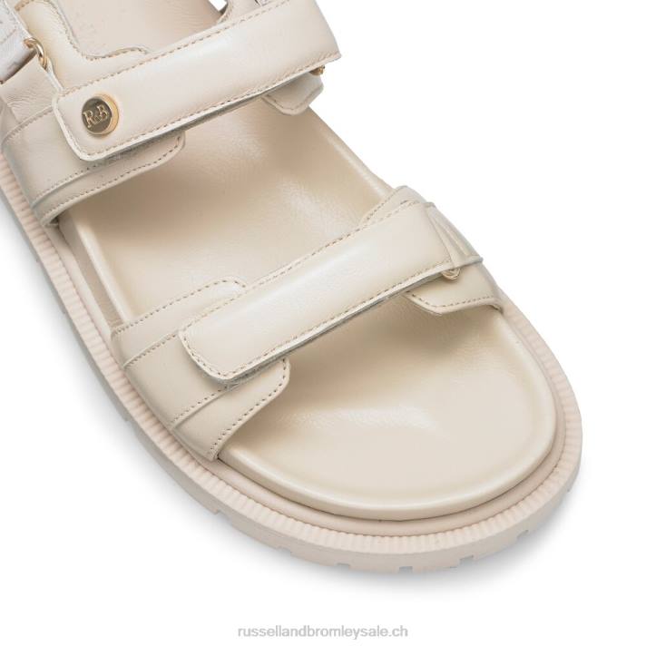 blanc 8BN6373 femmes Russell And Bromley sandale à semelle crantée trax
