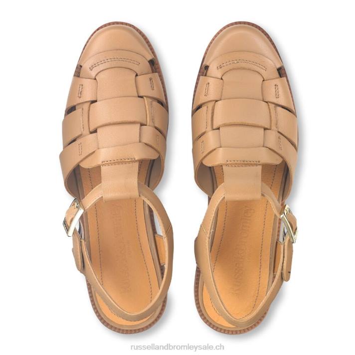 bronzer 8BN6247 femmes Russell And Bromley lucca pêcheur à dos ouvert