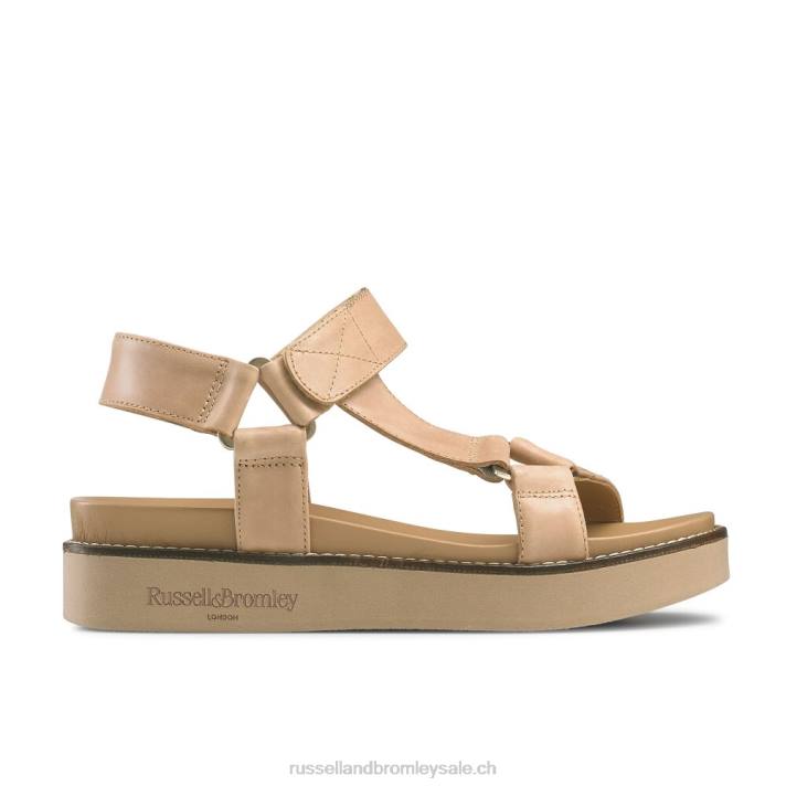 bronzer 8BN6376 femmes Russell And Bromley sandale à bride velcro atlanta