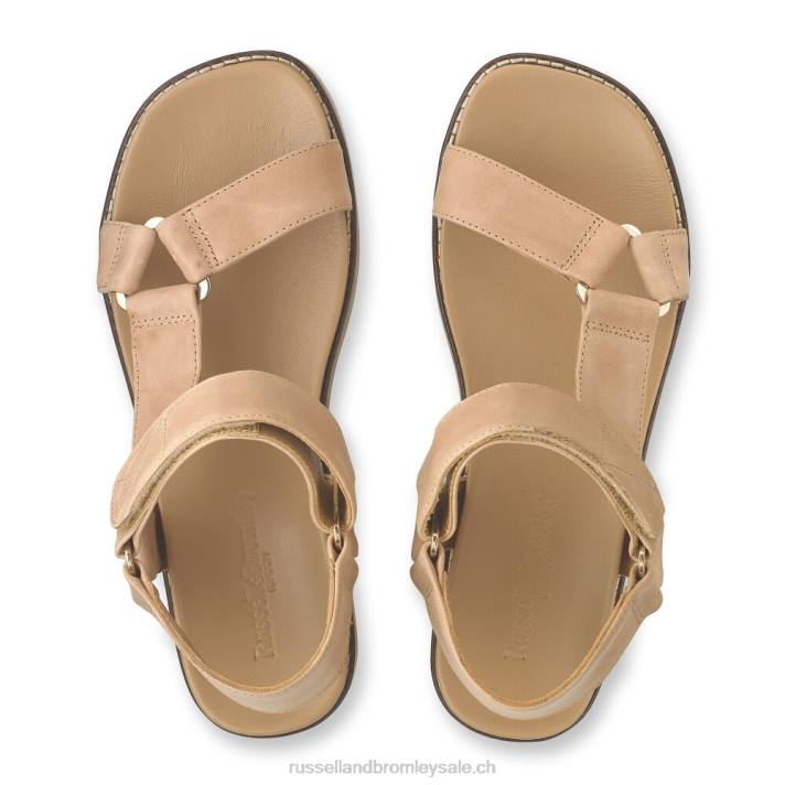 bronzer 8BN6376 femmes Russell And Bromley sandale à bride velcro atlanta
