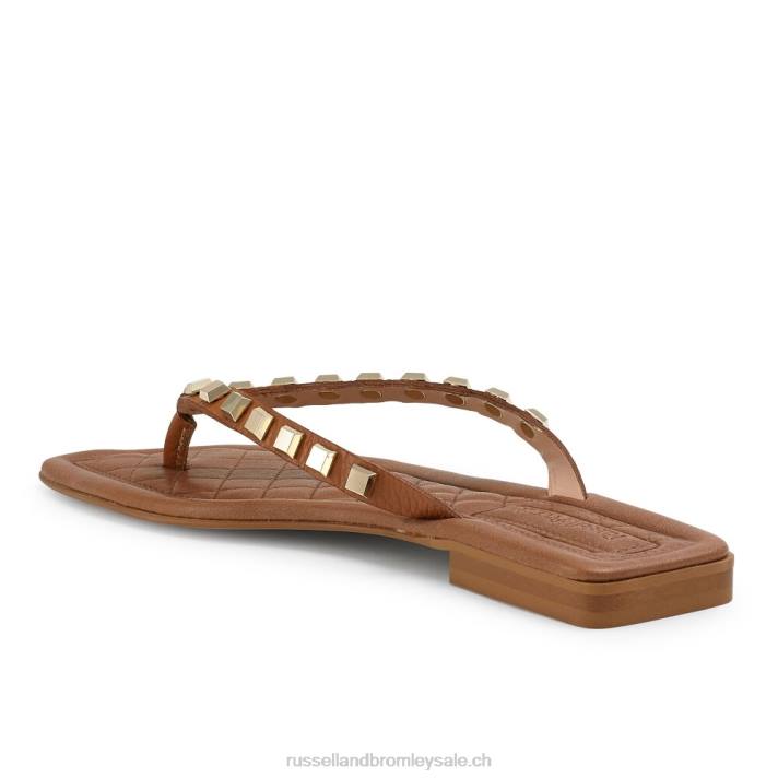 bronzer 8BN6408 femmes Russell And Bromley sandale cairo à bout clouté