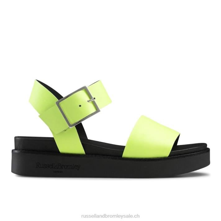 jaune 8BN6388 femmes Russell And Bromley boston sandales sportives à plateforme