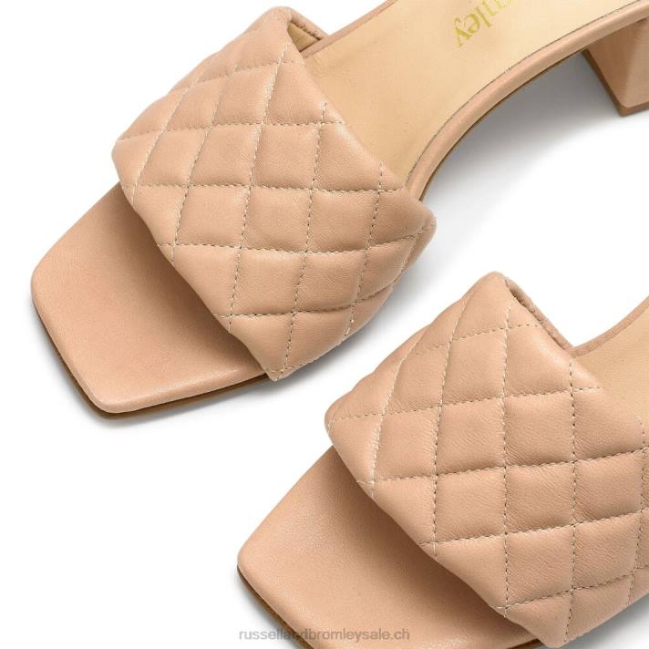 neutre 8BN6151 femmes Russell And Bromley quiltbloc mule matelassée