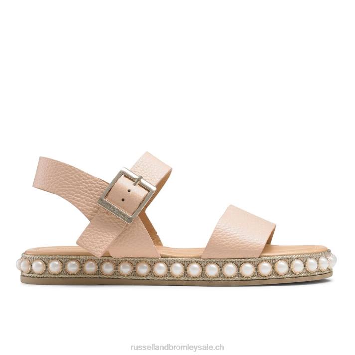neutre 8BN6386 femmes Russell And Bromley sandale perlée en deux parties pearljam