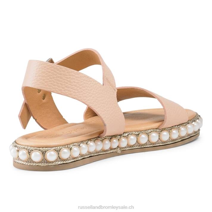 neutre 8BN6386 femmes Russell And Bromley sandale perlée en deux parties pearljam