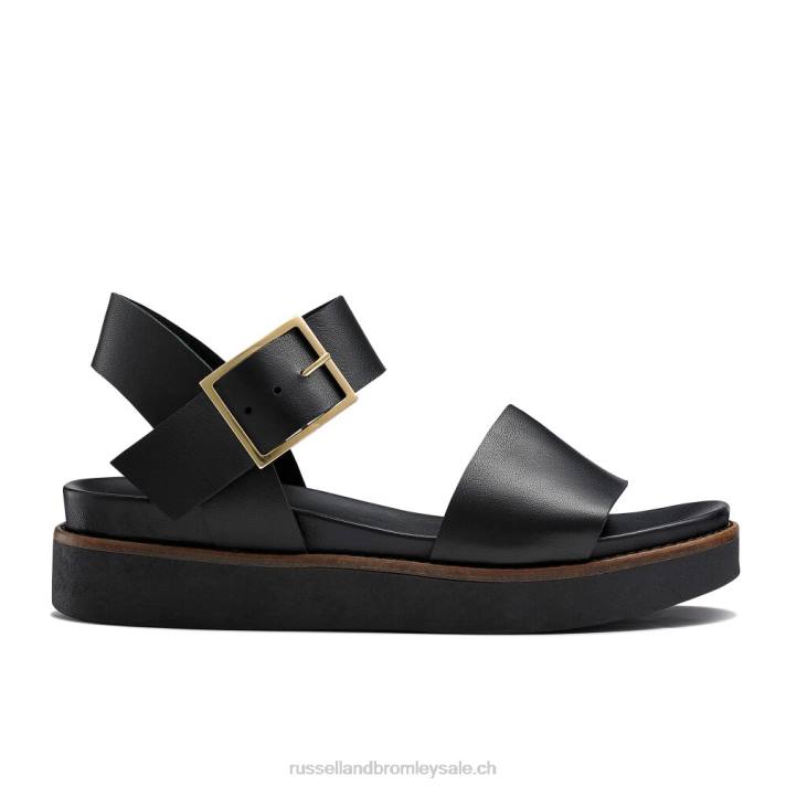 noir 8BN6381 femmes Russell And Bromley boston sandales sportives à plateforme
