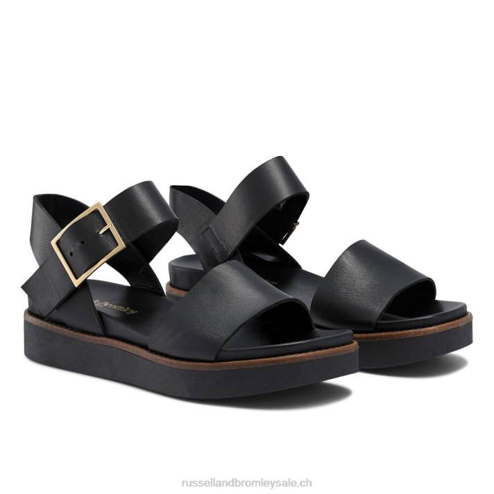 noir 8BN6381 femmes Russell And Bromley boston sandales sportives à plateforme