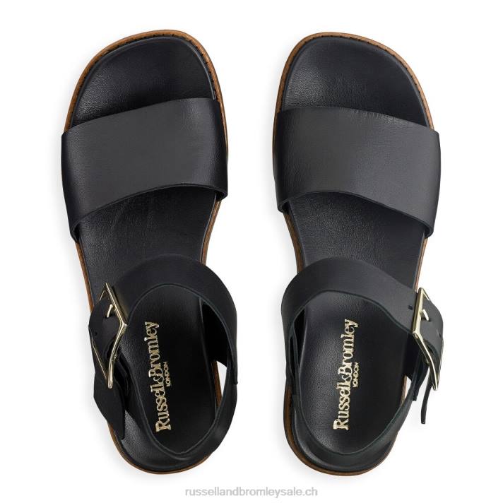 noir 8BN6381 femmes Russell And Bromley boston sandales sportives à plateforme