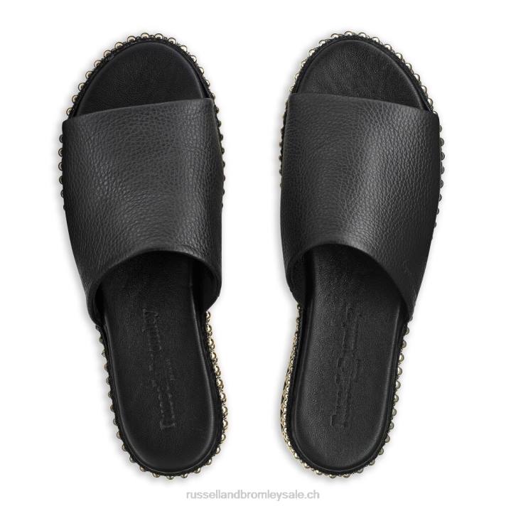 noir 8BN6399 femmes Russell And Bromley mule plate-forme tirelire