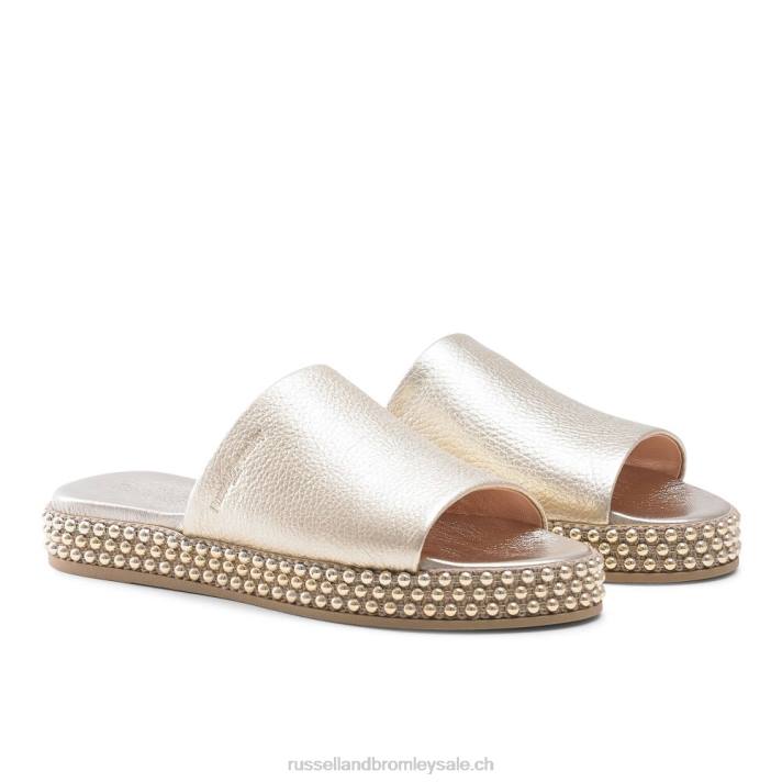 or 8BN6389 femmes Russell And Bromley mule plate-forme tirelire