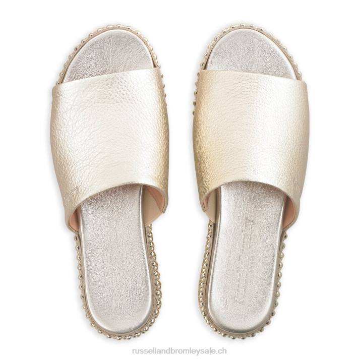 or 8BN6389 femmes Russell And Bromley mule plate-forme tirelire