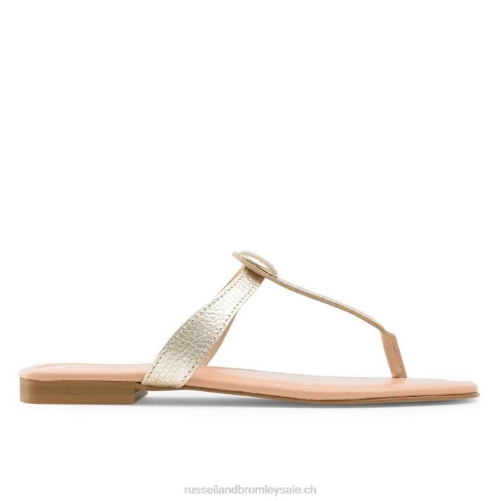 or 8BN6392 femmes Russell And Bromley lauretta string orteil à garniture de disque