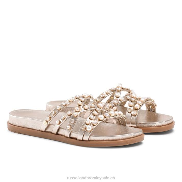 or 8BN6405 femmes Russell And Bromley mule ornée de fantaisie