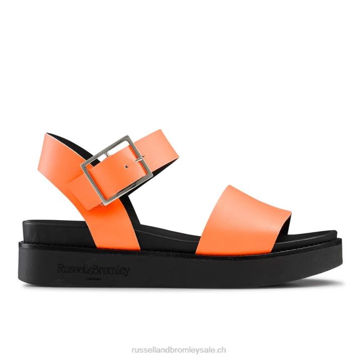 orange 8BN6387 femmes Russell And Bromley boston sandales sportives à plateforme