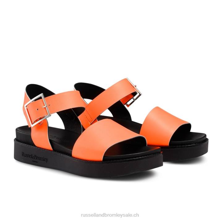 orange 8BN6387 femmes Russell And Bromley boston sandales sportives à plateforme