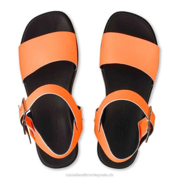 orange 8BN6387 femmes Russell And Bromley boston sandales sportives à plateforme