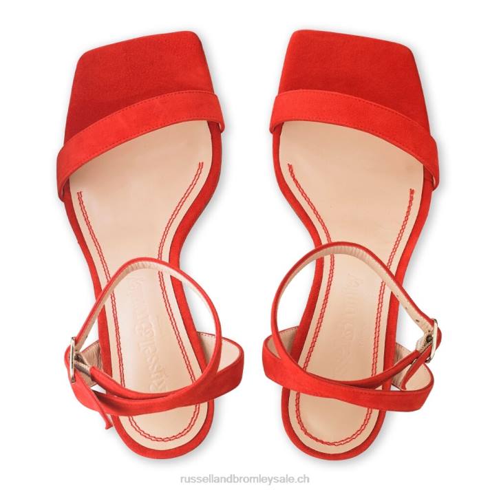 rouge 8BN6179 femmes Russell And Bromley sandale en deux parties negroni