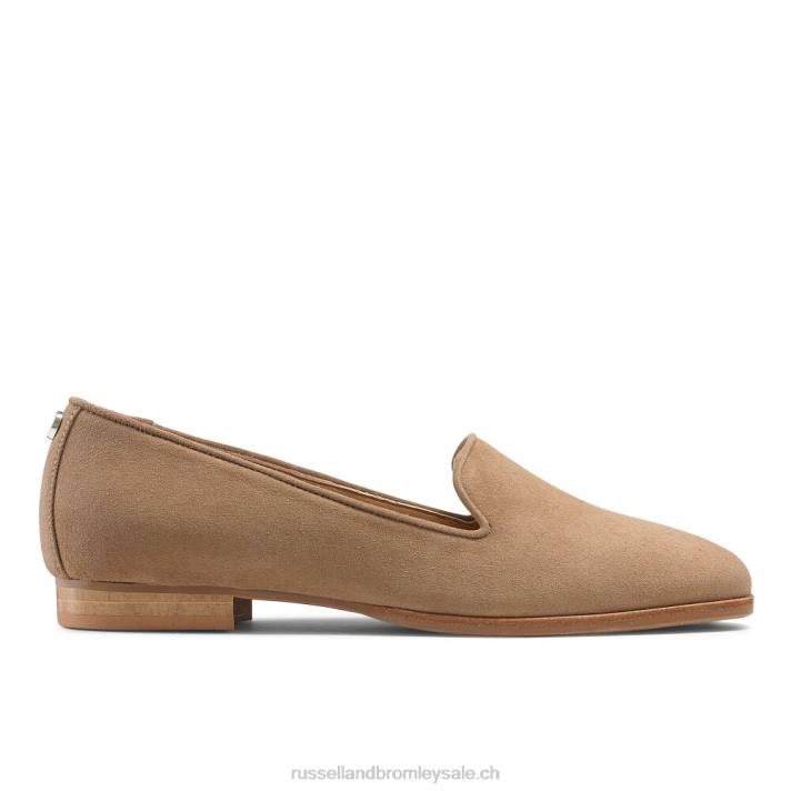 beige 8BN6223 femmes Russell And Bromley fumer pantoufle robe plat