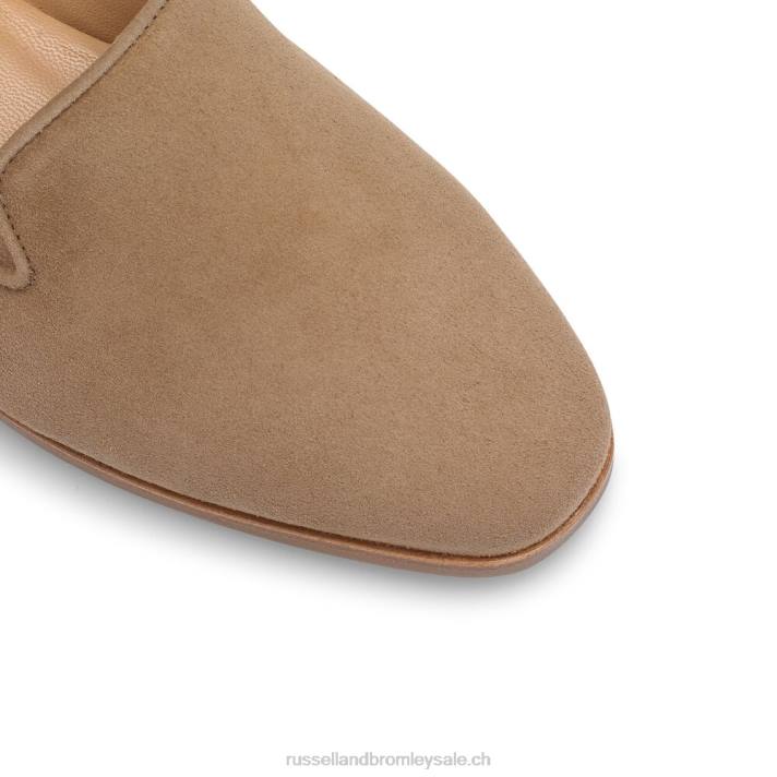 beige 8BN6223 femmes Russell And Bromley fumer pantoufle robe plat