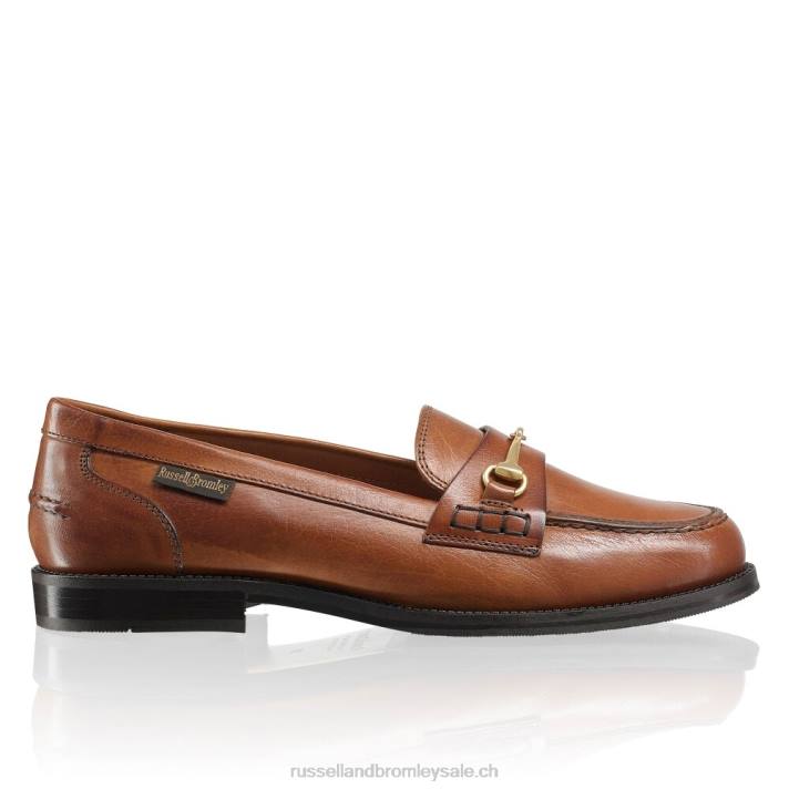 bronzer 8BN6193 femmes Russell And Bromley mocassins brewster à mors
