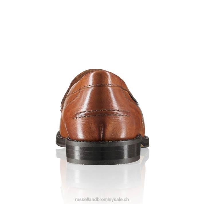 bronzer 8BN6193 femmes Russell And Bromley mocassins brewster à mors