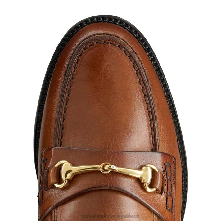 bronzer 8BN6193 femmes Russell And Bromley mocassins brewster à mors